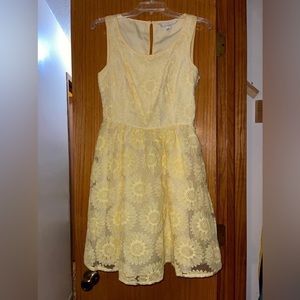 Lauren Conrad Yellow Flower Dress
